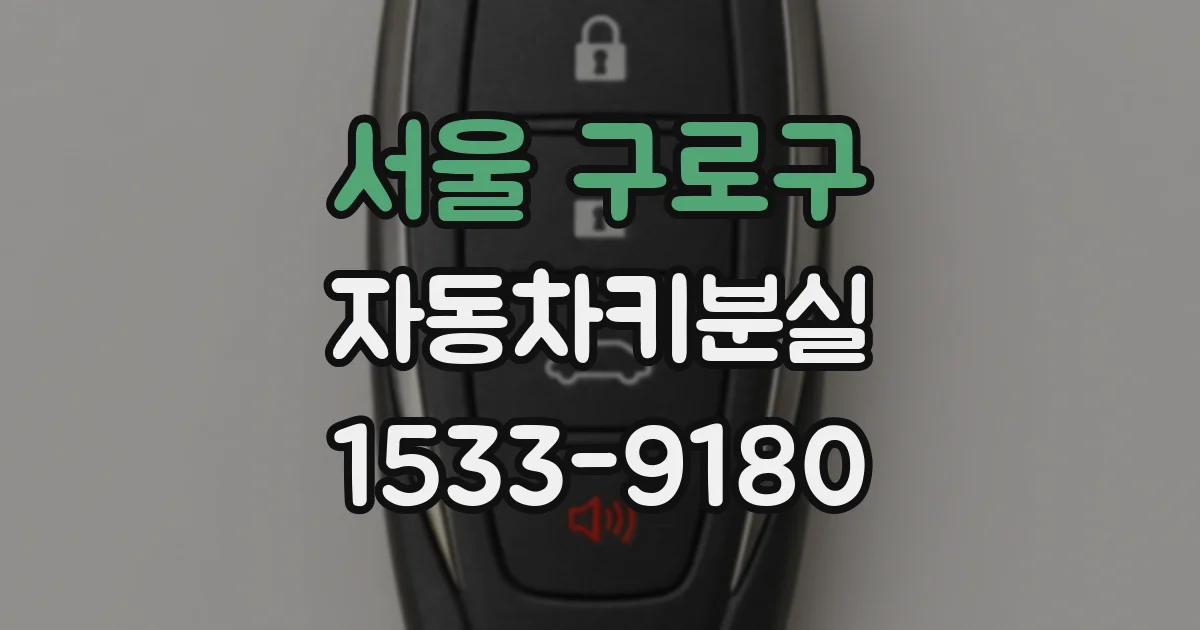 서울 구로구 자동차키분실