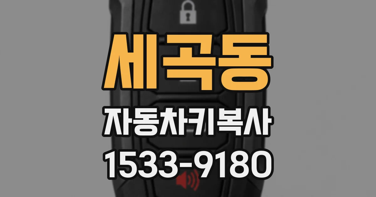 세곡동 자동차키복사