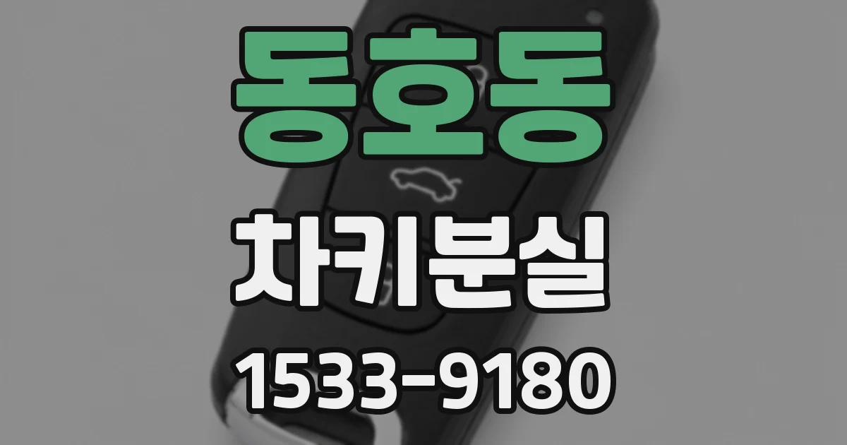 동호동 차키분실
