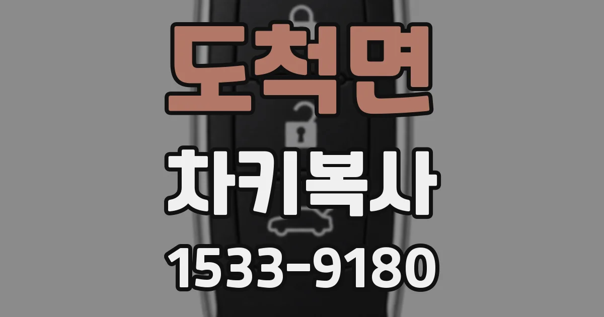 도척면 차키복사