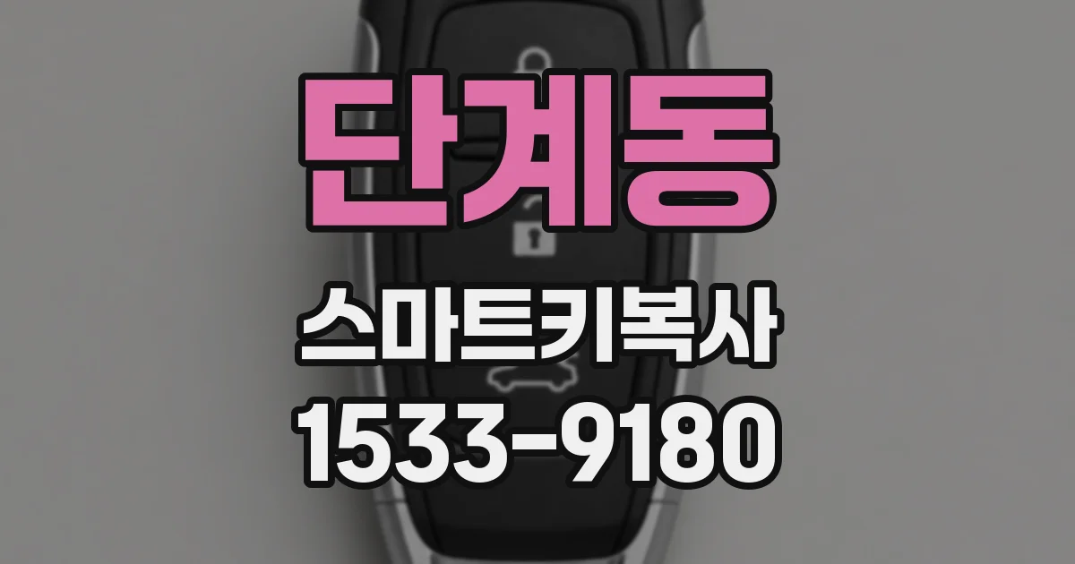 단계동 스마트키복사
