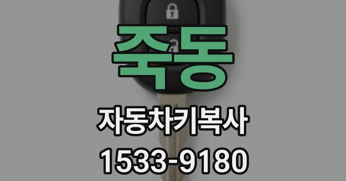 죽동 자동차키복사