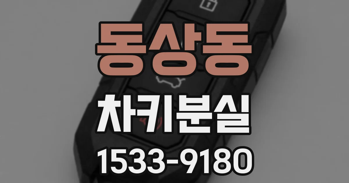 동상동 차키분실