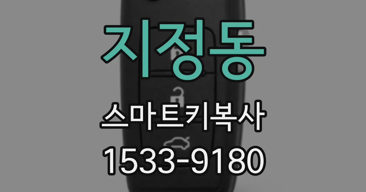 지정동 스마트키복사