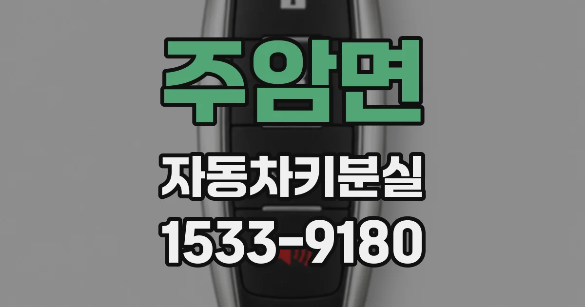 주암면 자동차키분실