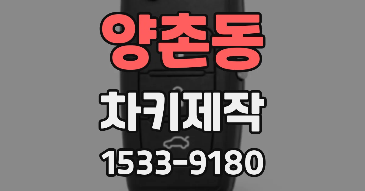 양촌동 차키제작