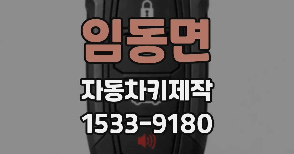 임동면 자동차키제작