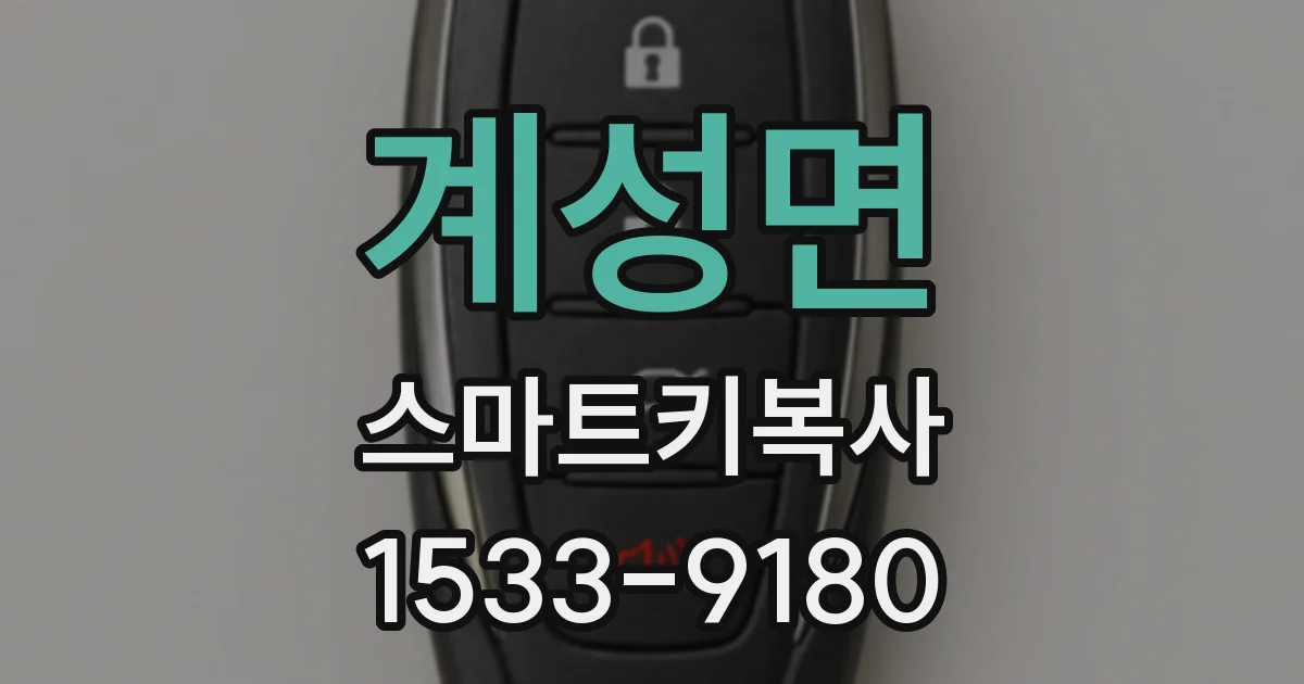 계성면 스마트키복사
