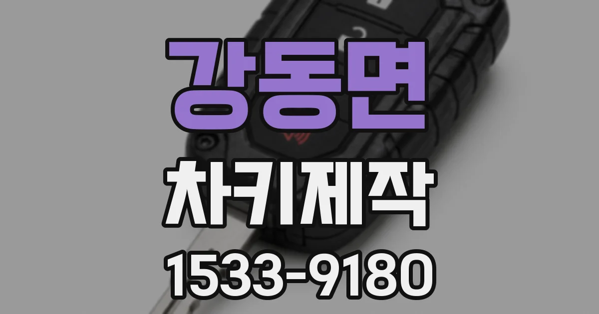 강동면 차키제작