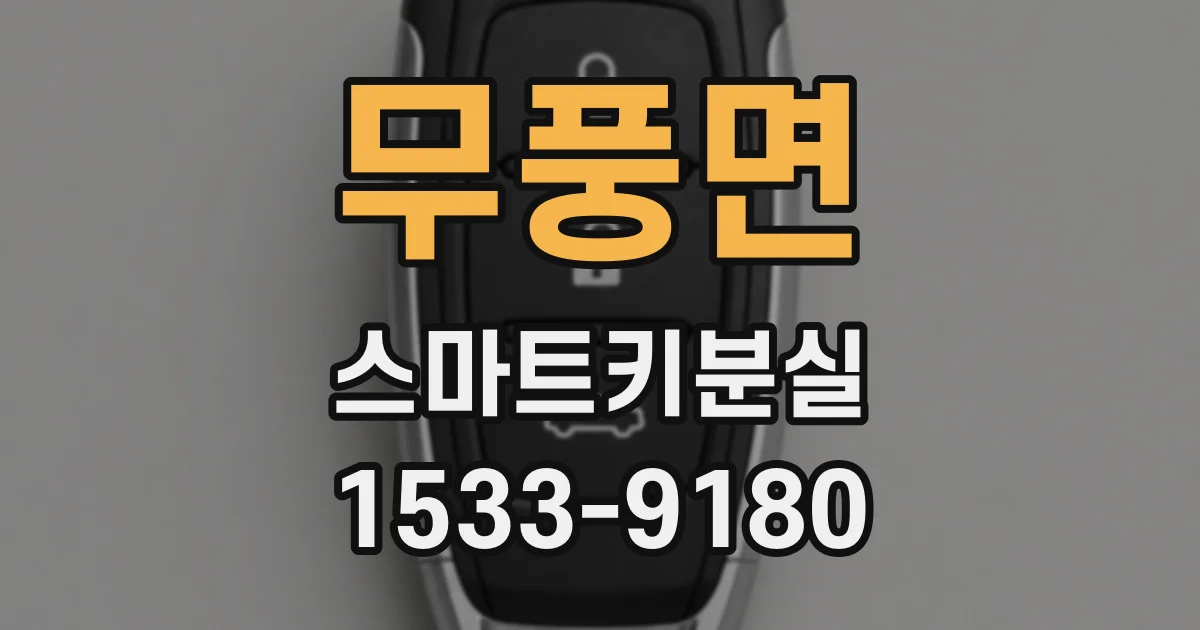 무풍면 스마트키분실