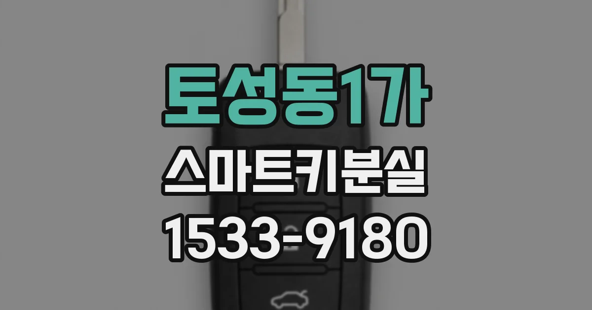 토성동1가 스마트키분실