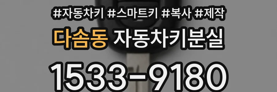 다솜동 자동차키분실