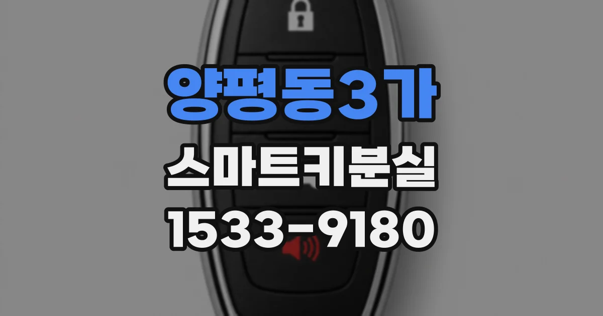 양평동3가 스마트키분실