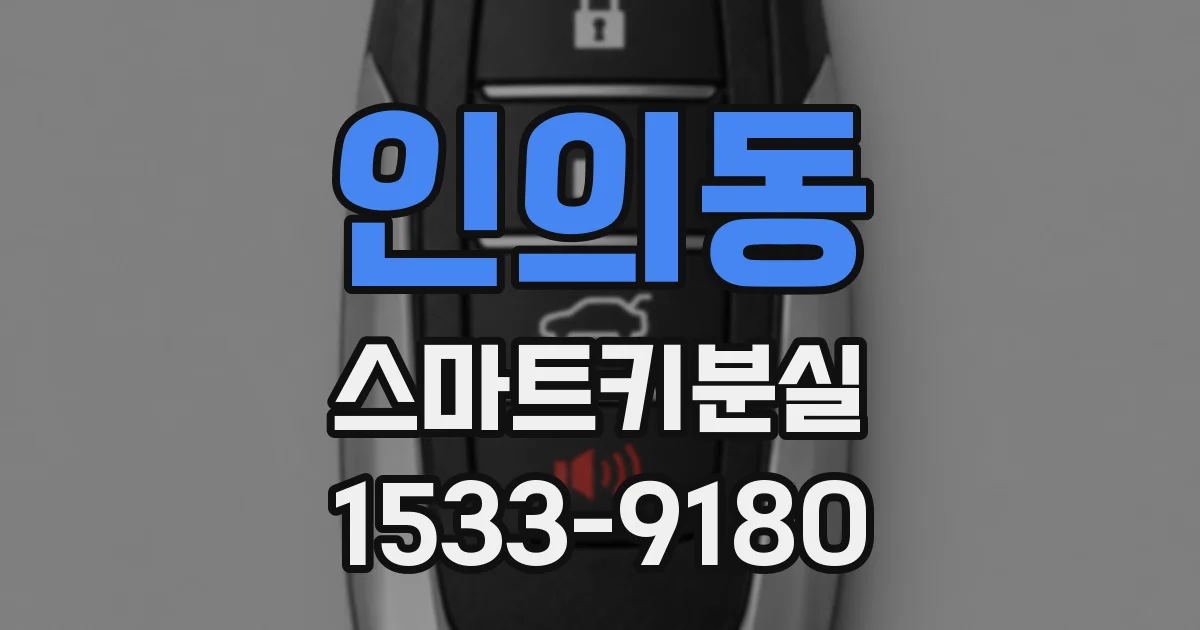 인의동 스마트키분실