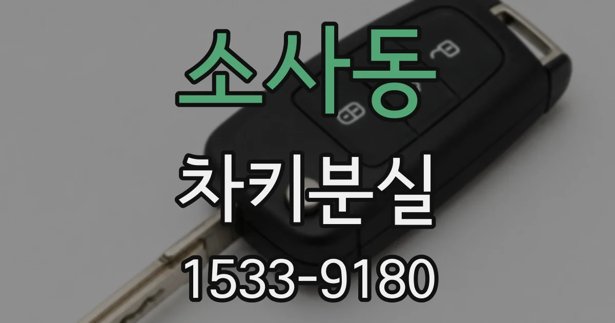 소사동 차키분실