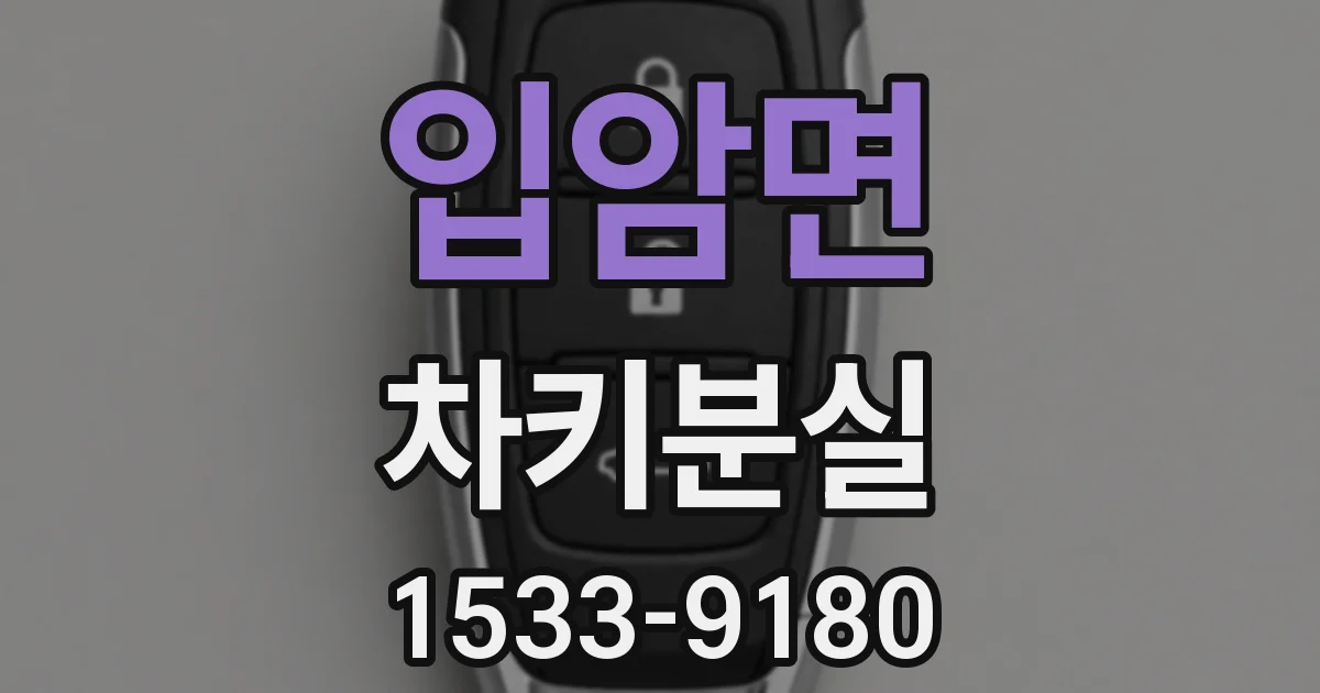 입암면 차키분실