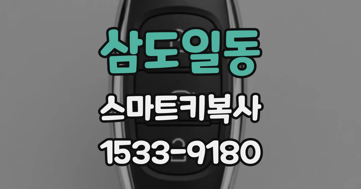 삼도일동 스마트키복사