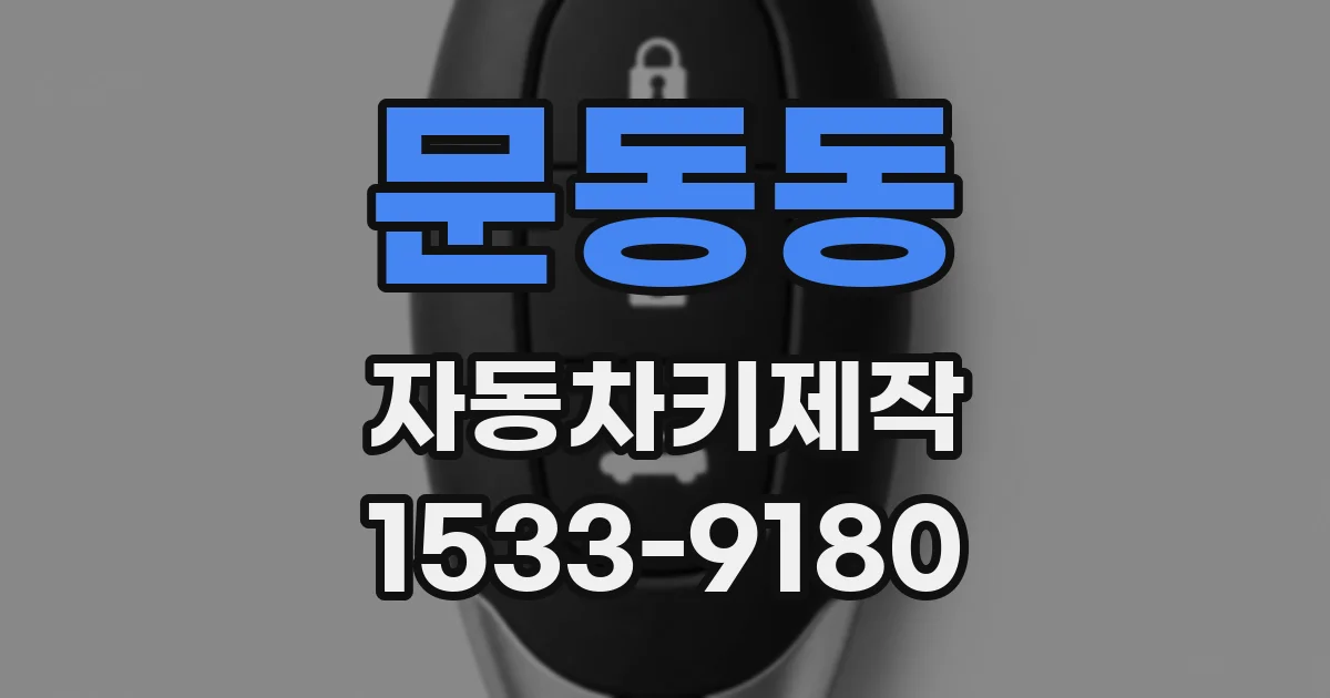 문동동 자동차키제작