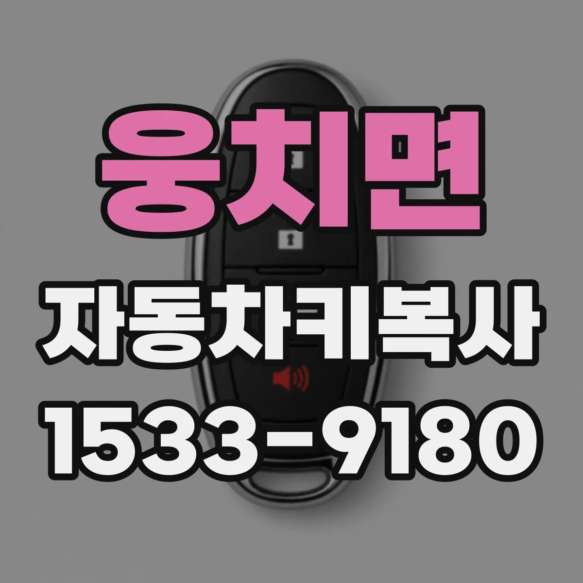 웅치면 자동차키복사