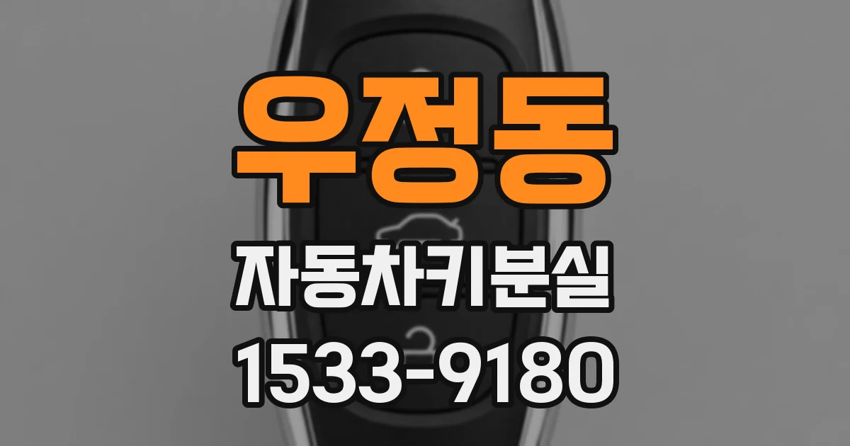 우정동 자동차키분실