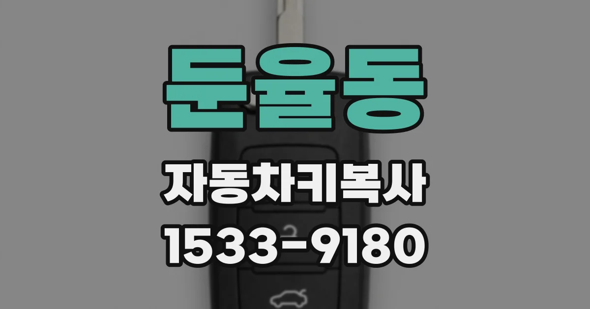 둔율동 자동차키복사