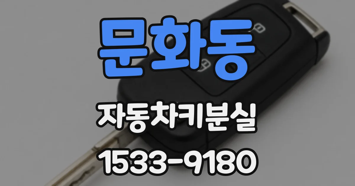 문화동 자동차키분실