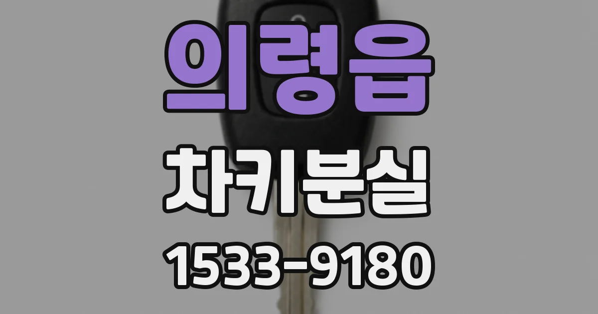 의령읍 차키분실