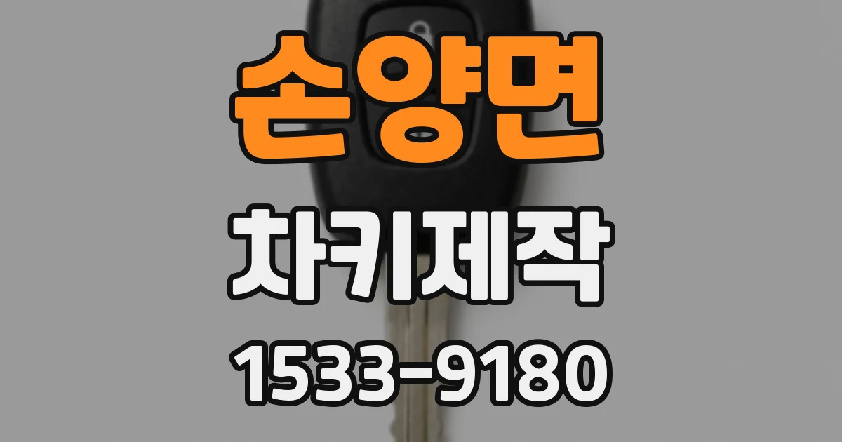 손양면 차키제작