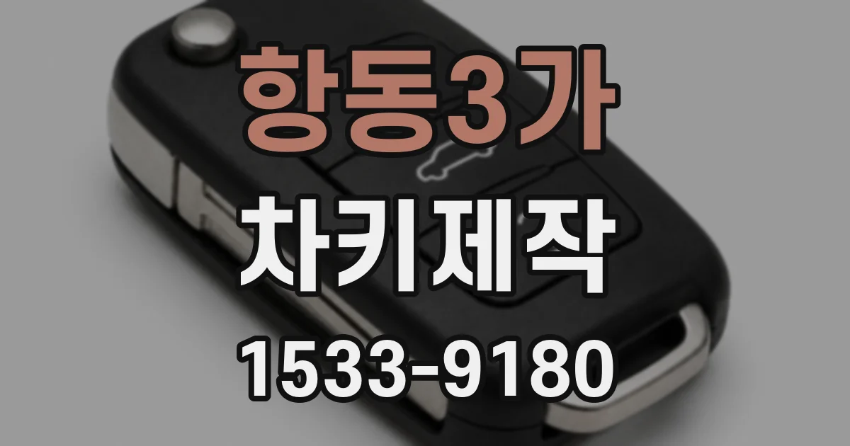 항동3가 차키제작