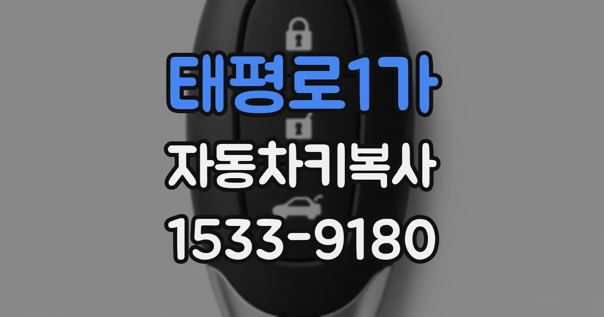 태평로1가 자동차키복사