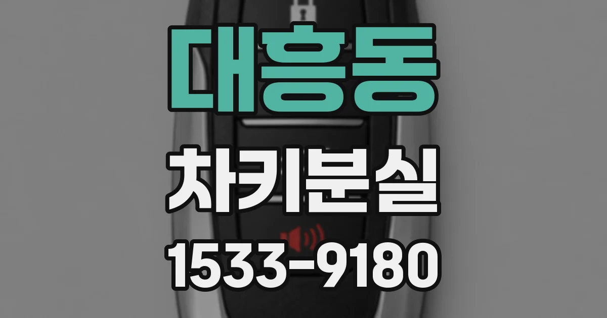 대흥동 차키분실