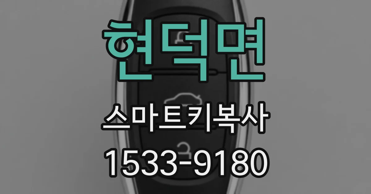 현덕면 스마트키복사