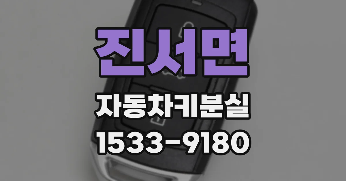 진서면 자동차키분실