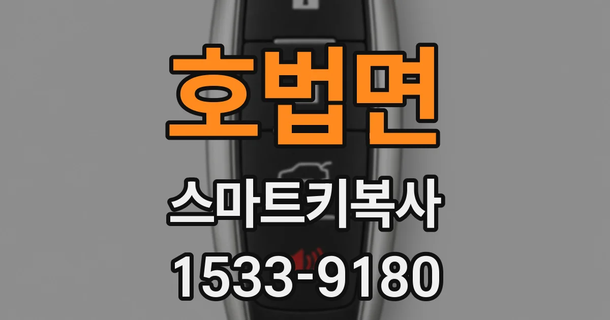 호법면 스마트키복사