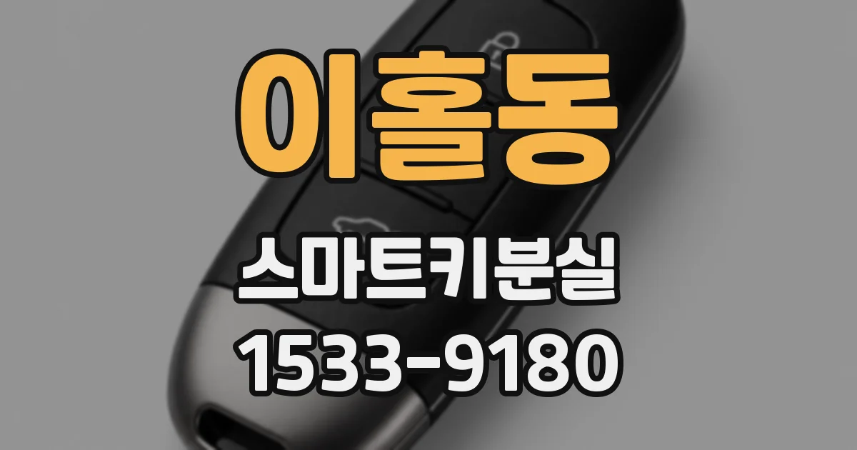 이홀동 스마트키분실