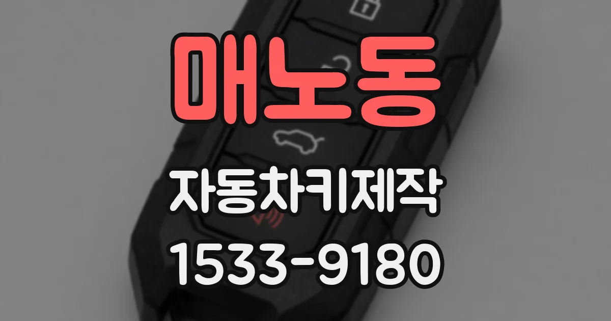 매노동 자동차키제작