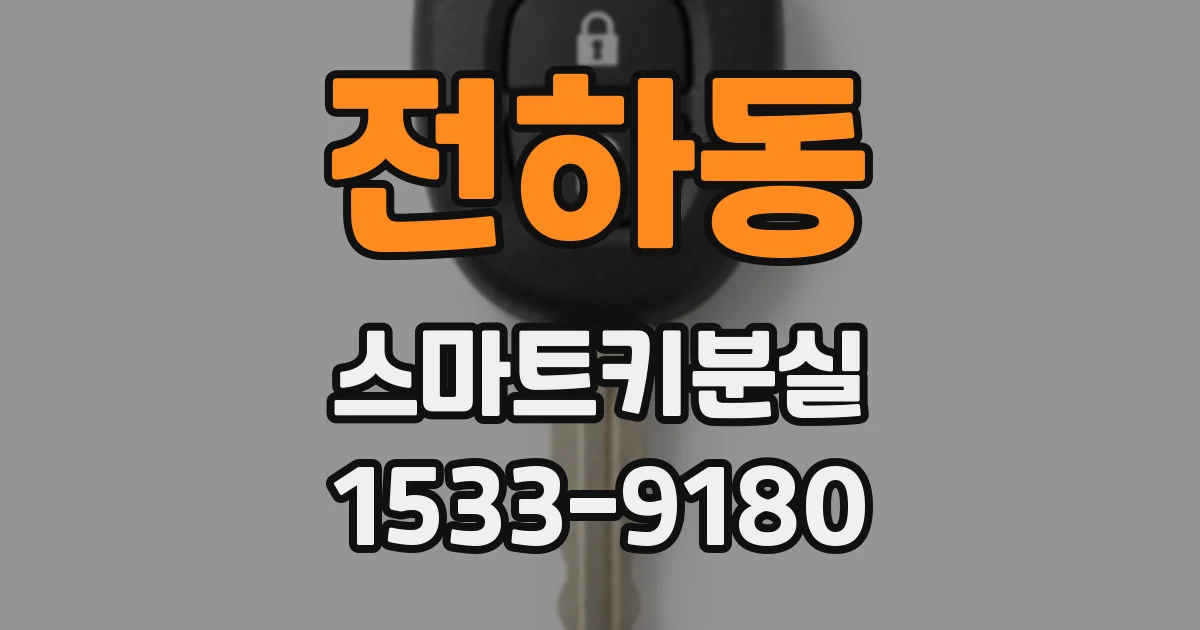 전하동 스마트키분실