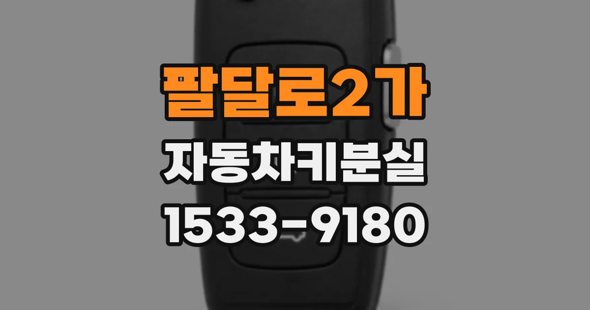 팔달로2가 자동차키분실