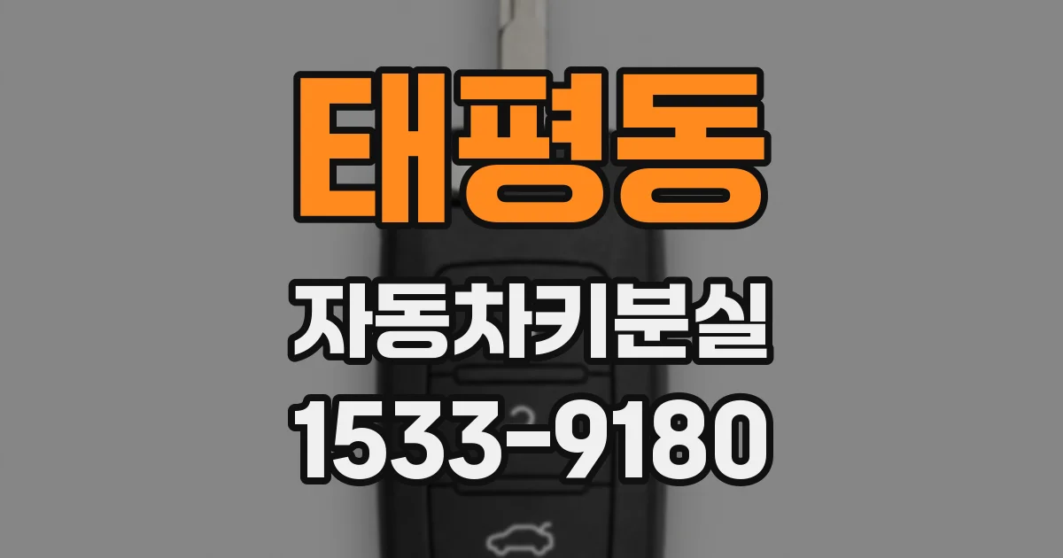 태평동 자동차키분실