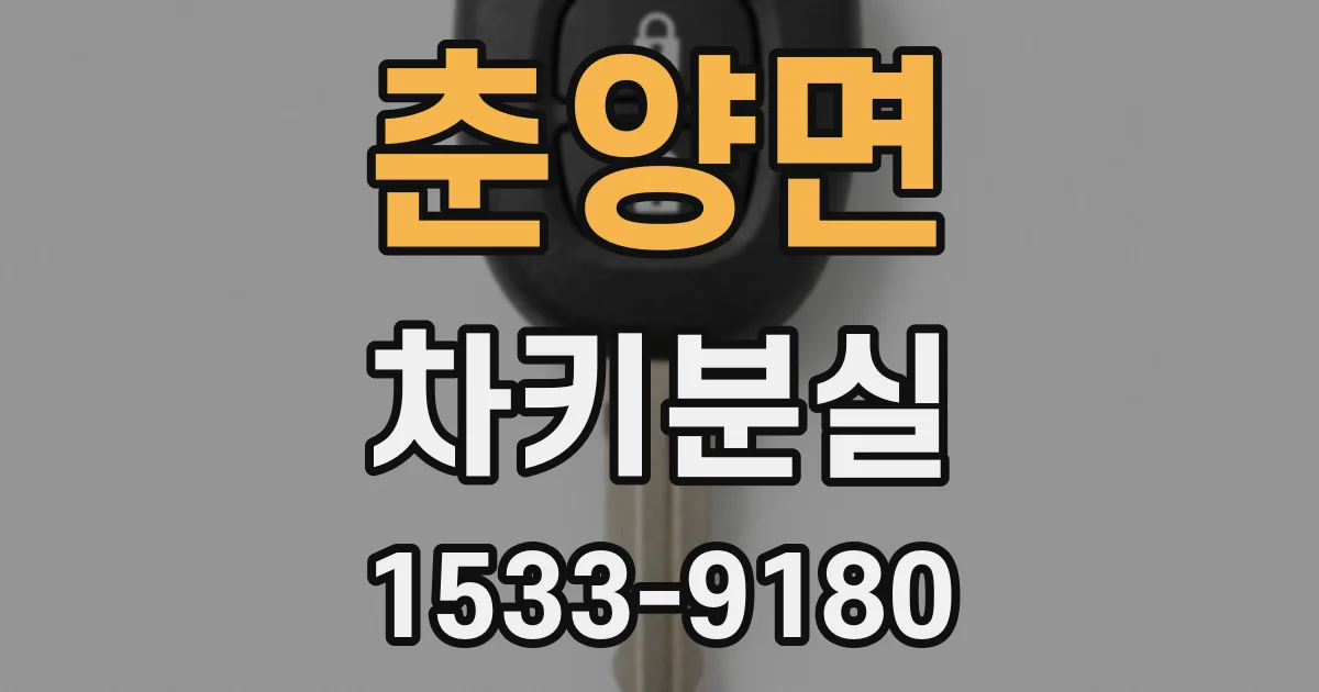 춘양면 차키분실