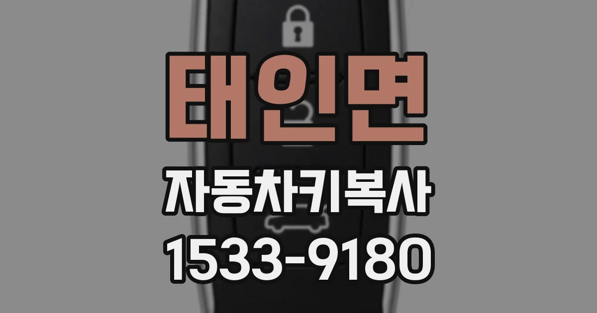 태인면 자동차키복사