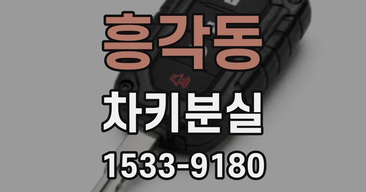흥각동 차키분실