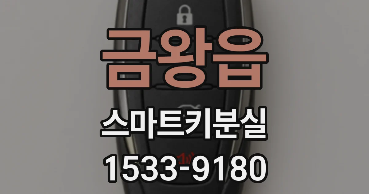 금왕읍 스마트키분실