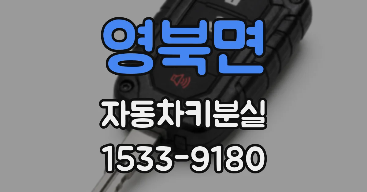 영북면 자동차키분실