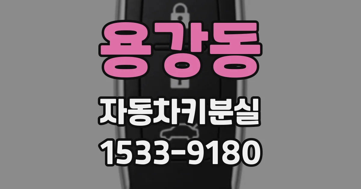 용강동 자동차키분실