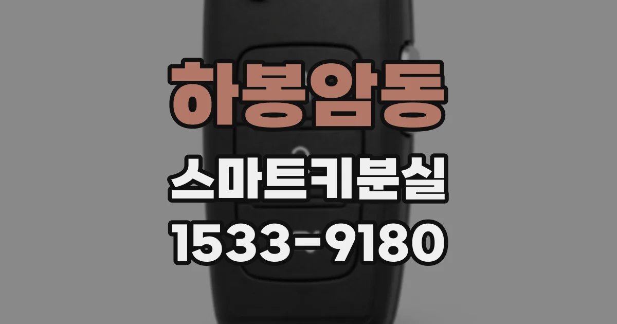 하봉암동 스마트키분실