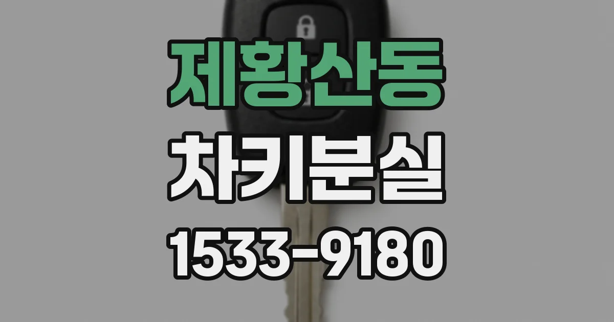 제황산동 차키분실