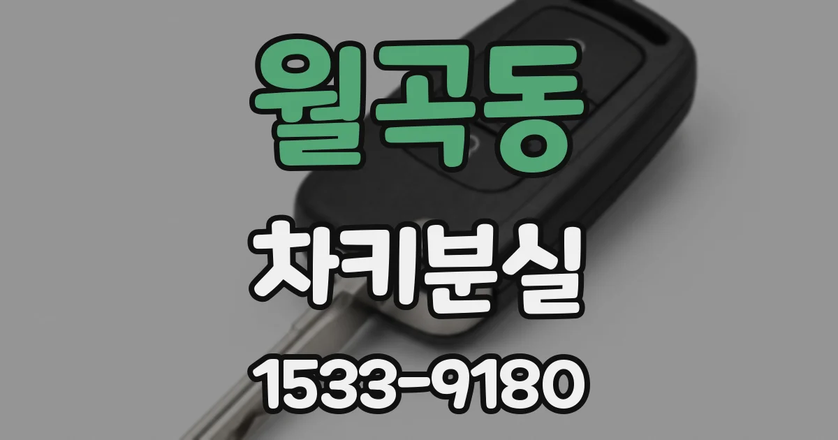 월곡동 차키분실