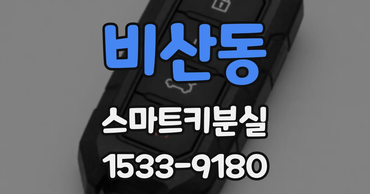 비산동 스마트키분실