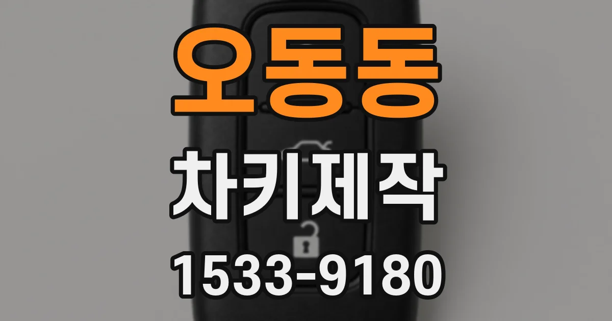 오동동 차키제작